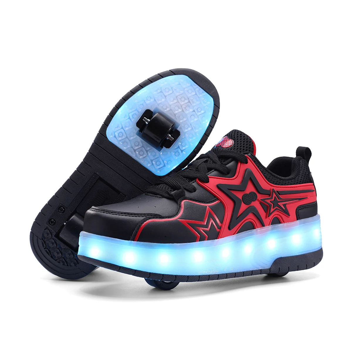 Wholesale Roller Skate Shoes with LED Unisex Fashion Sneakers
