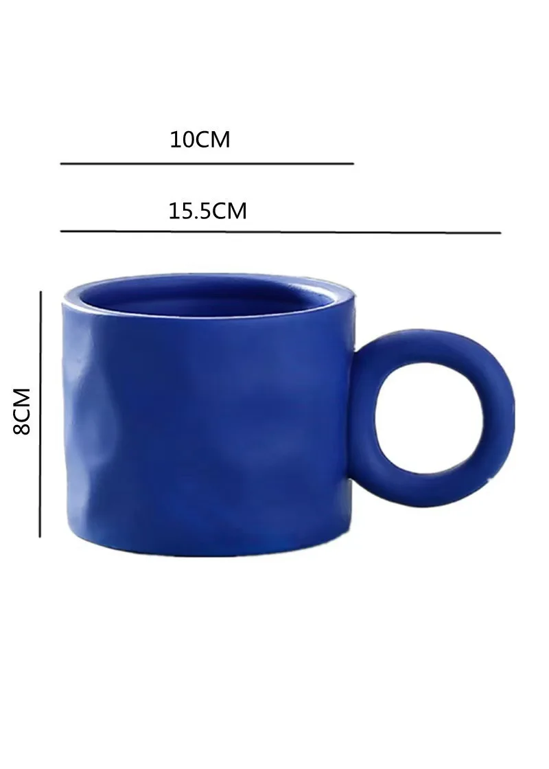 product fenn wholesale vintage simple ceramic mug custom pottery mug milk cup with round ear handle business coffee cup and gift mug-62