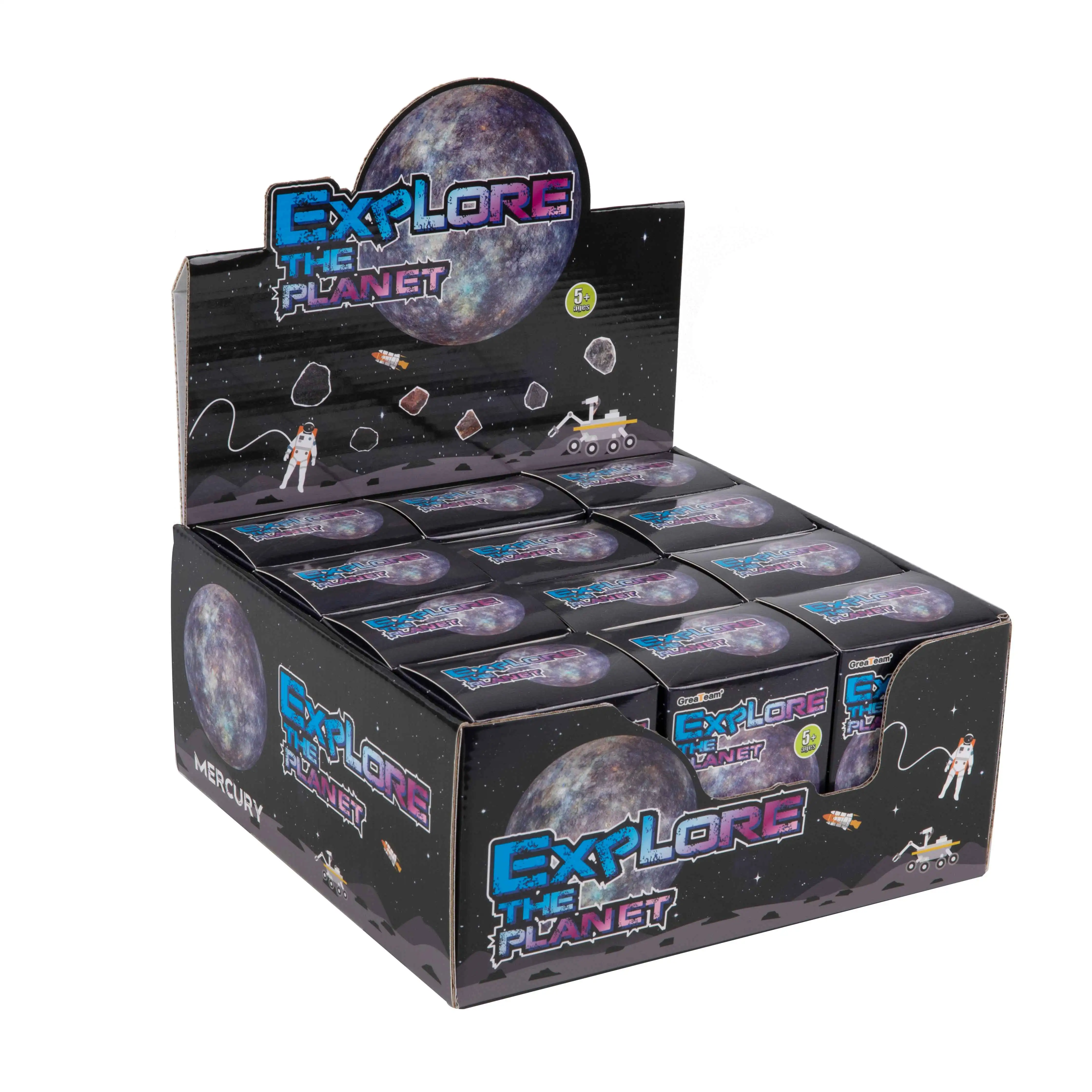 Explore the Planet Mining Display Box for Educational DIY Toy Set Sand