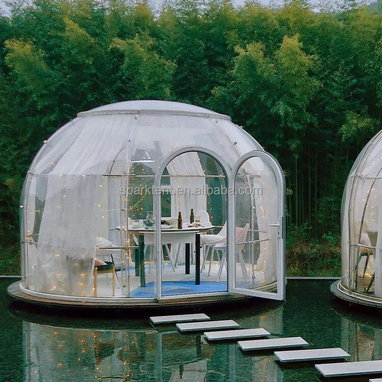 Computer Dome Outdoor Banquet Clear PC Domes Bubble PC House with Curtain| Alibaba.com