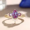 Lab Alexandrite Ring Shape 8