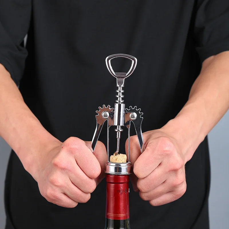 Beneno - Abrebotellas De Vino, Sacacorchos Premium De Ala De Aleación De Zinc Con Abridor Multifuncional De Botellas, Sacacorchos De Corcho De Vino Afilado Con Mango De Ala Ergonómico Antideslizante