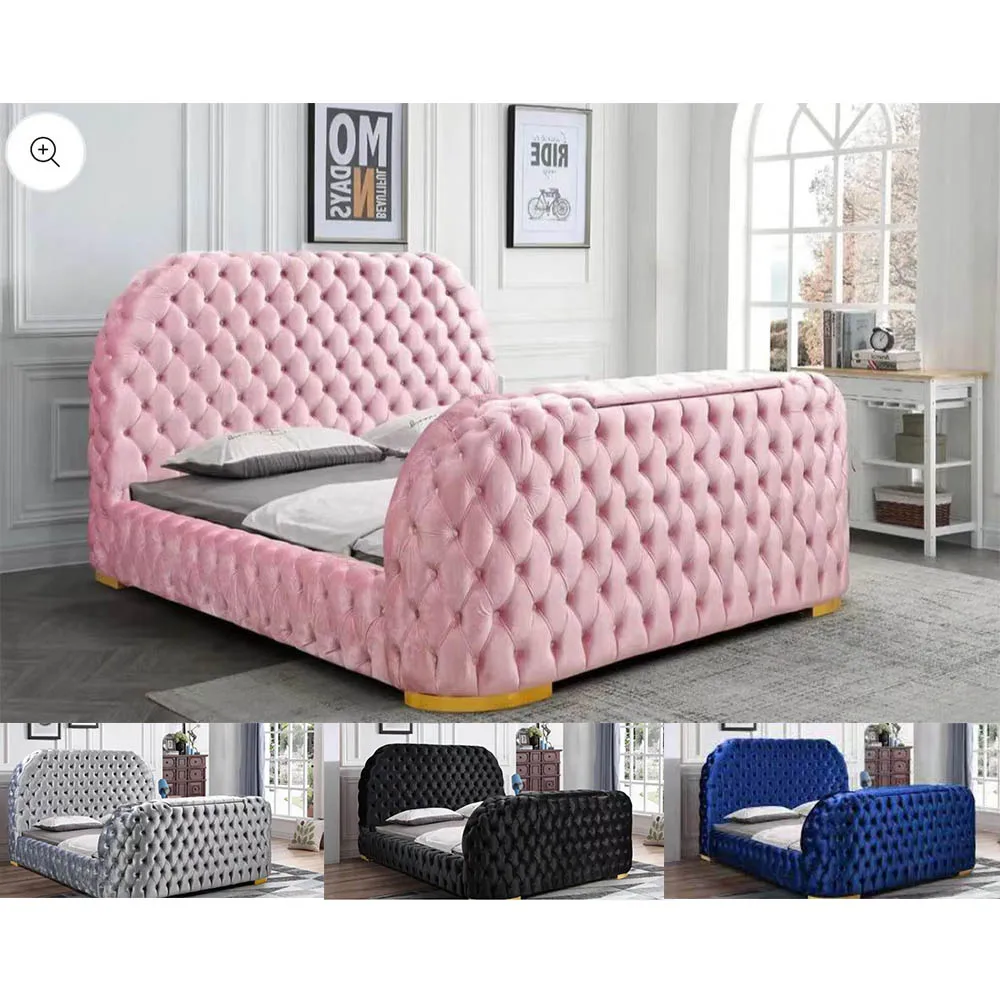 Bedroom Furniture Set Luxury King Size Bed With Tv Modern Smart Bed