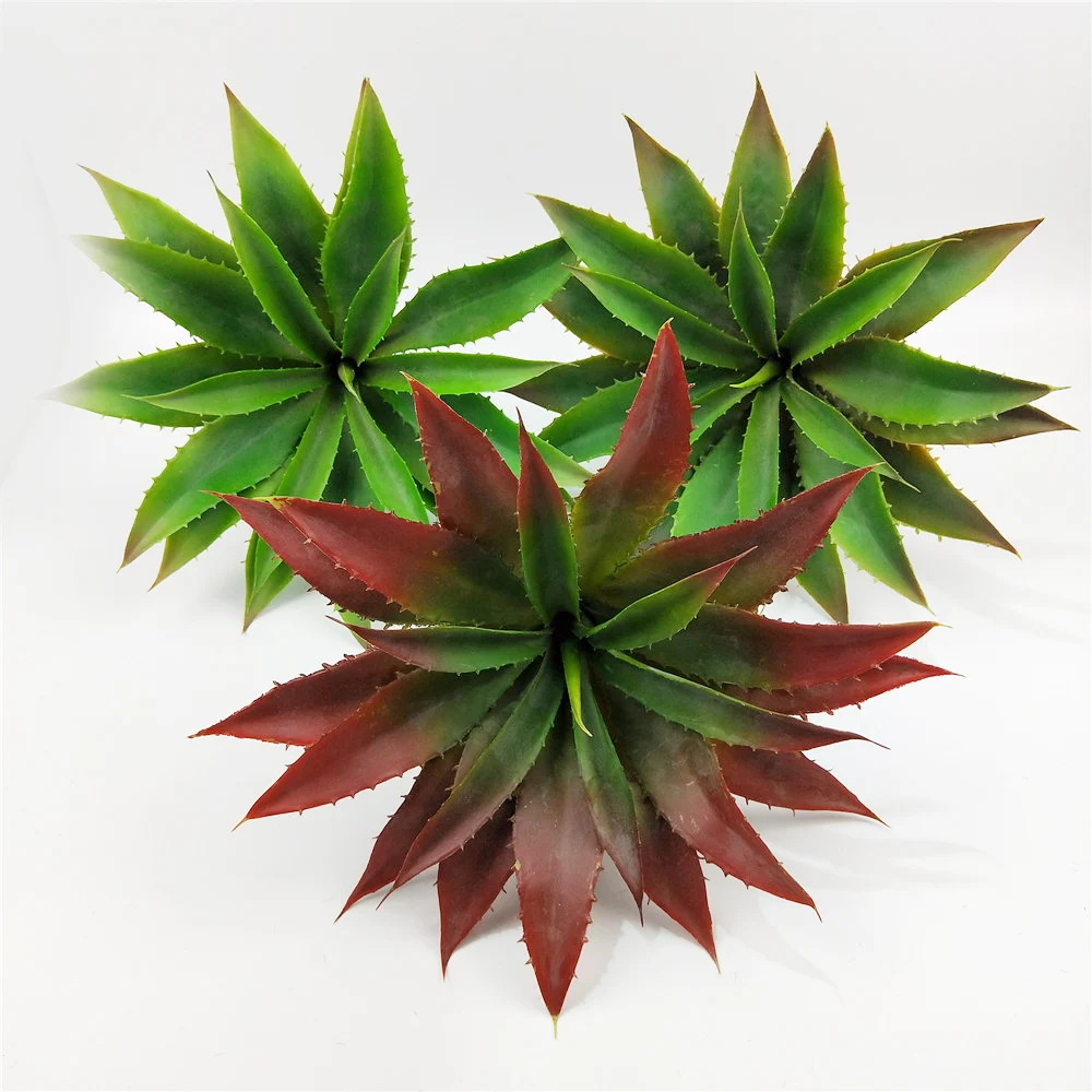 artificial large green agave succulent plant cactus echeveria