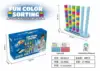 Juego de lanzamiento de aros apilables de colores 6611, batalla para un jugador, inglés.