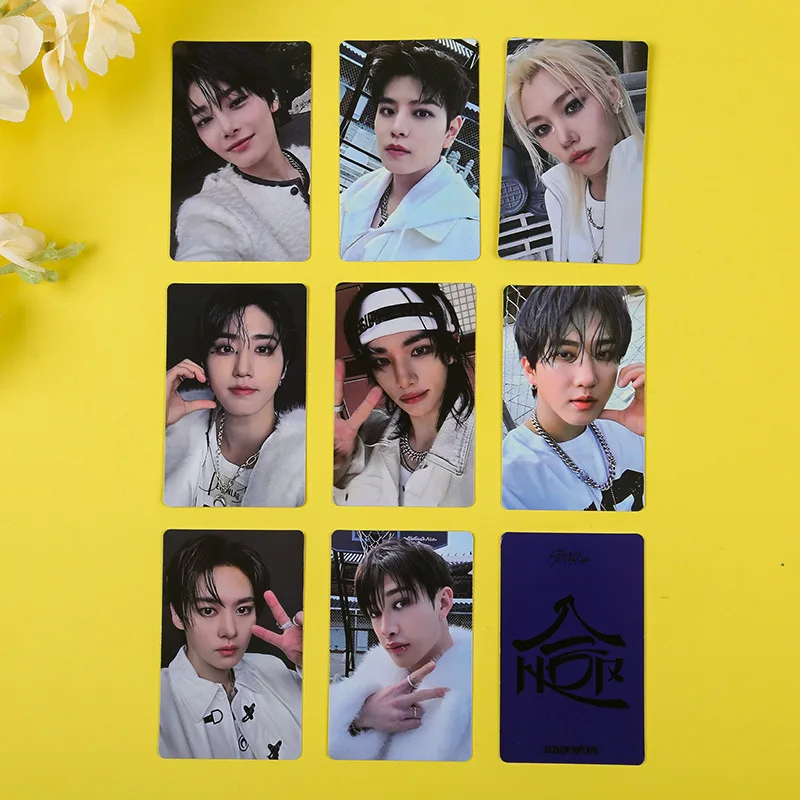8Pcs/Set KPOP StrayKids HOP Album Selfie Lomo Cards List Bangchan