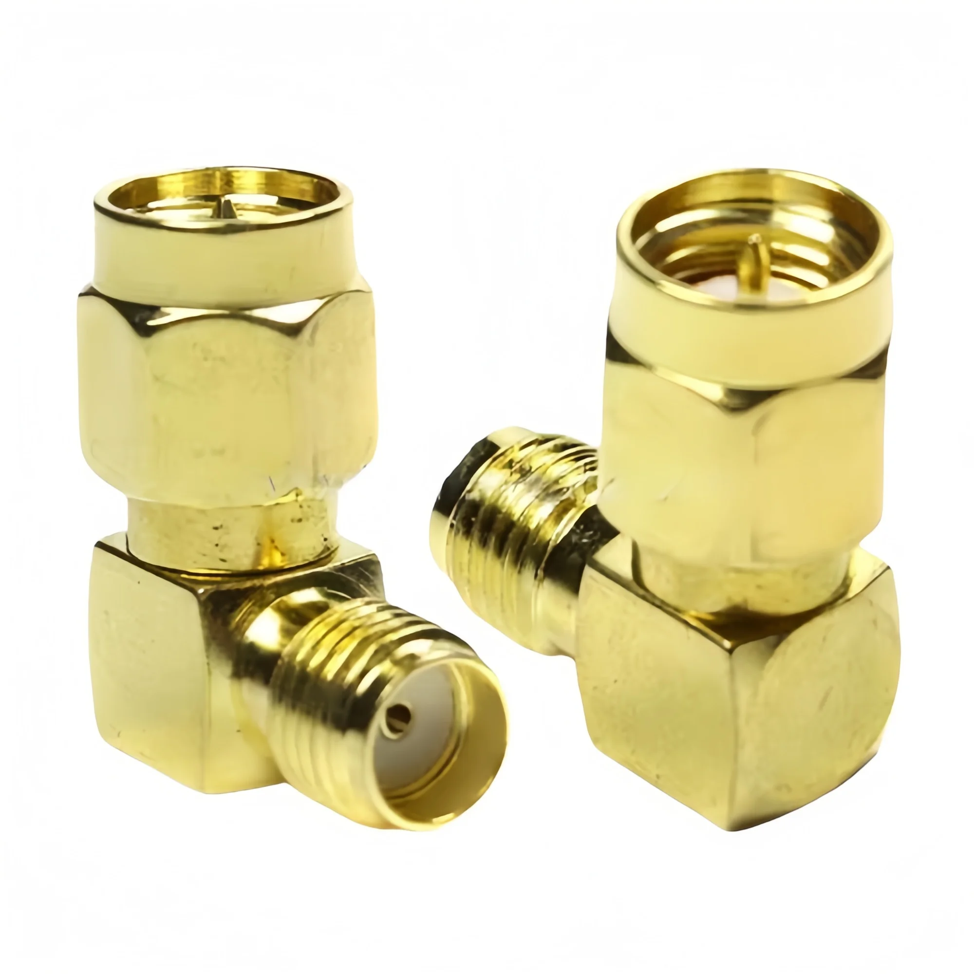 Right Angle for SMA Male to for SMA Female Connector 90 Degrees with 50ohm Impedance for Microwave Applications