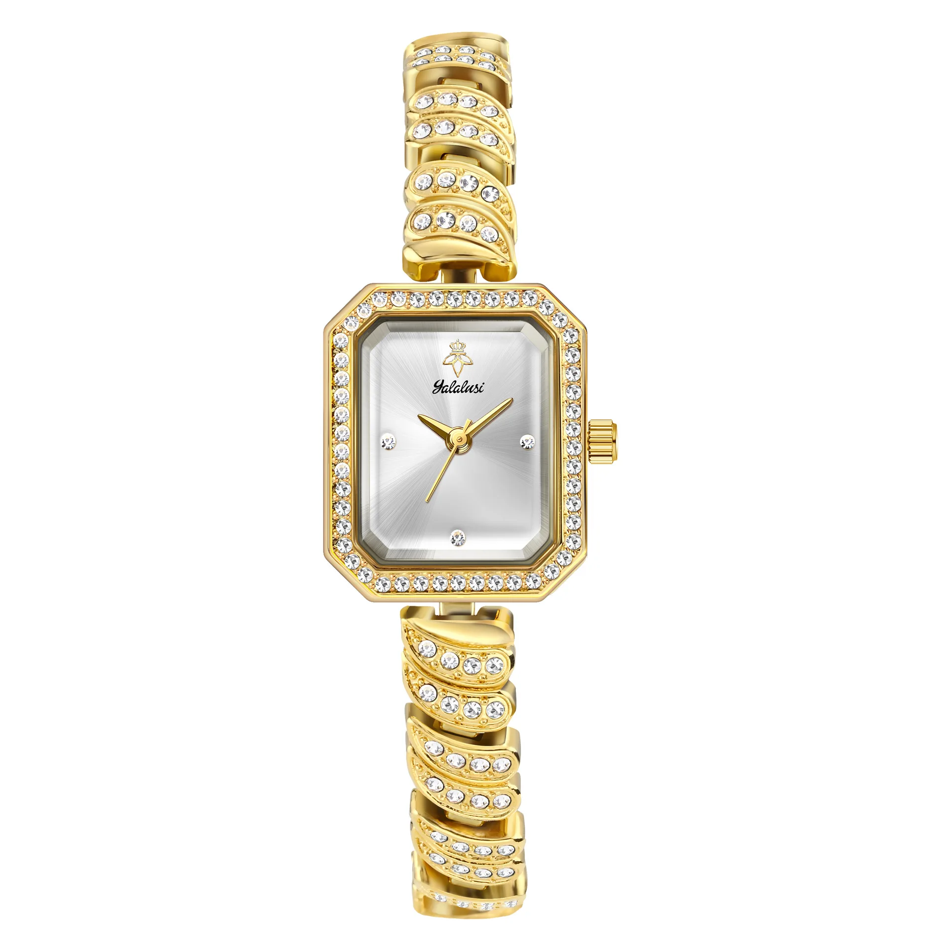 Rectangular Diamond Quartz Women's Watch OM-501734