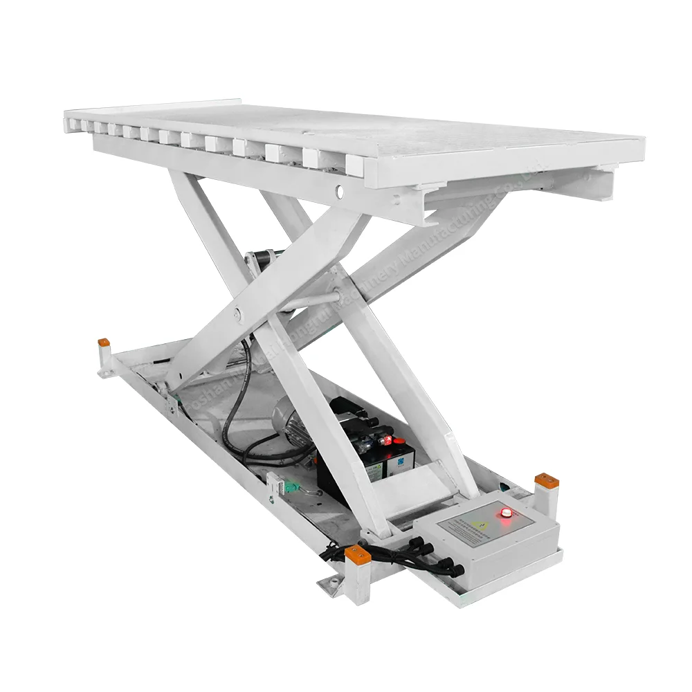 Hongrui direct sales hydraulic lift table desktop equipment low profail electric scissor lift