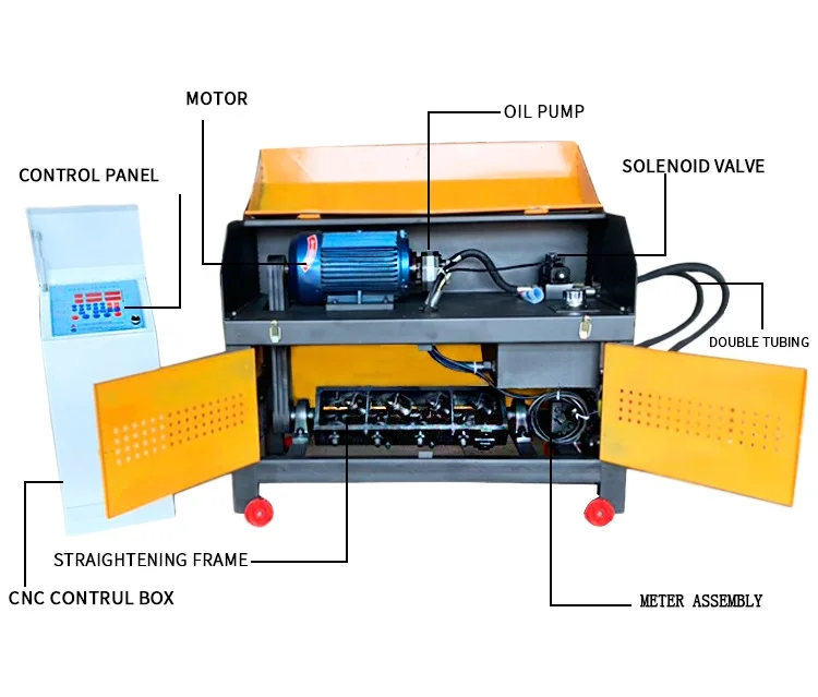 Wire Rod Straightening Cutting Machine Automatic Rebar Straightening and Cutting Machine