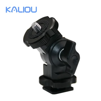 KALIOU E011 Micro Holder ABS Plastic Aluminum Alloy 1/4 Standard Screw for Light Lamp Mobile Phone Clip Microphone Tripod
