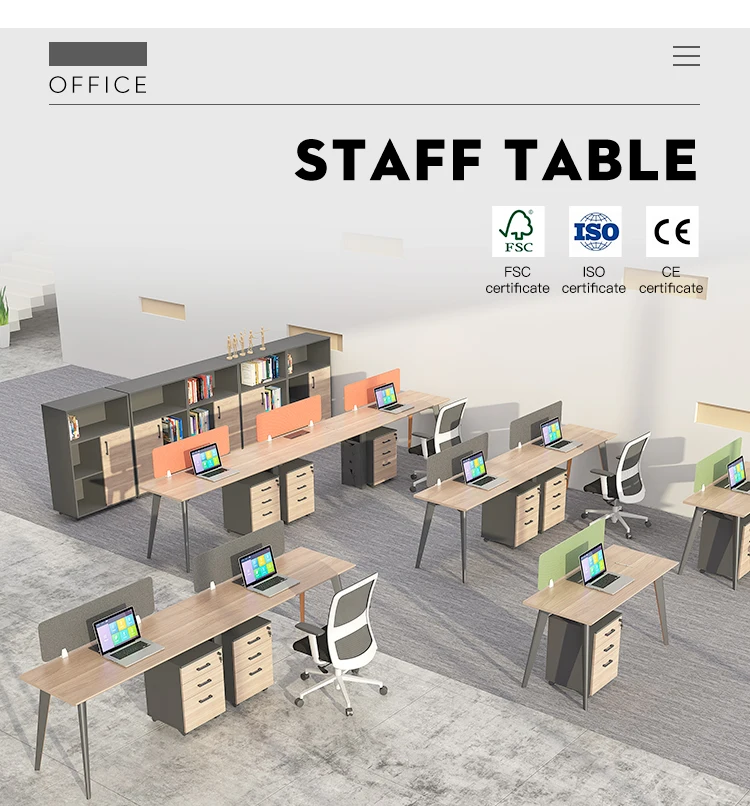 Modern Office Cubicle Staff Workstation Desk Office Table Open Modular Office Furniture