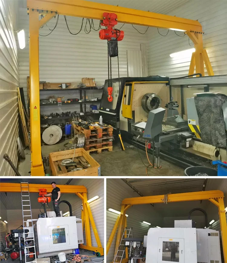 Easy Installation Warehouse 5 Ton Portable Mini Gantry Crane