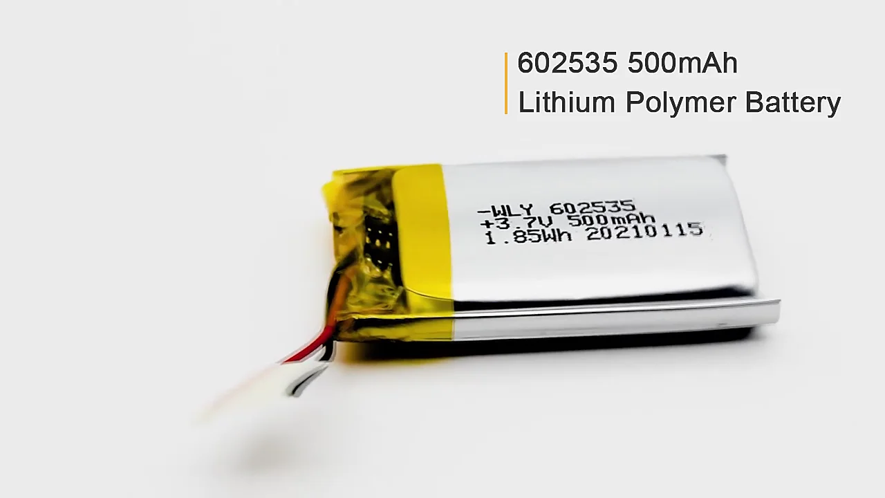 602530 3.7v 450mah 602535 500 Mah Li-polymer Lipo Battery For Portable ...