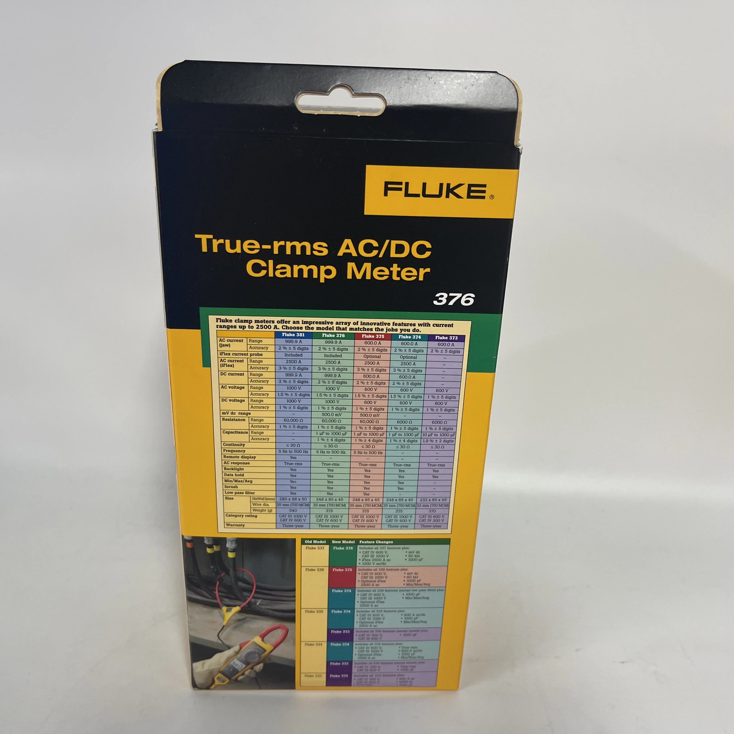 FLUKE True-RMS AC/DC Clamp Meter 376