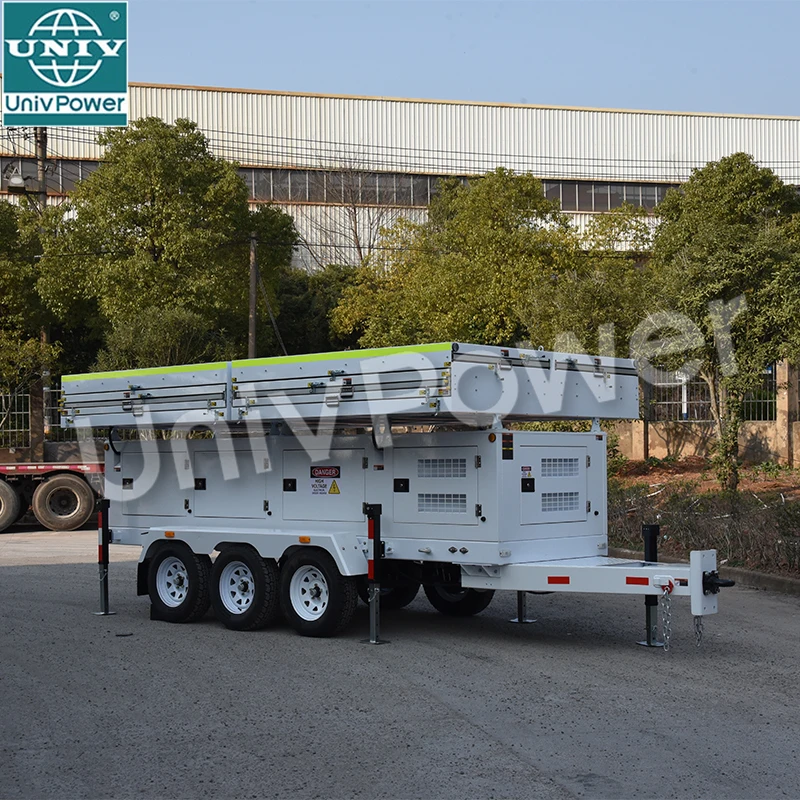 Solar Generator 6000w Solar Energy Systems Portable Solar Power Trailer