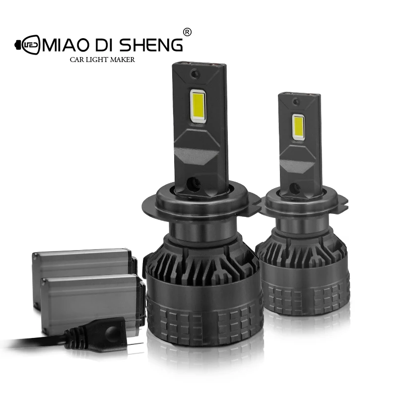 MiaoDiSheng Auto Lighting Systems T1 for 110W  H3 H7  H11 2022 Hot Selling Car Headlights