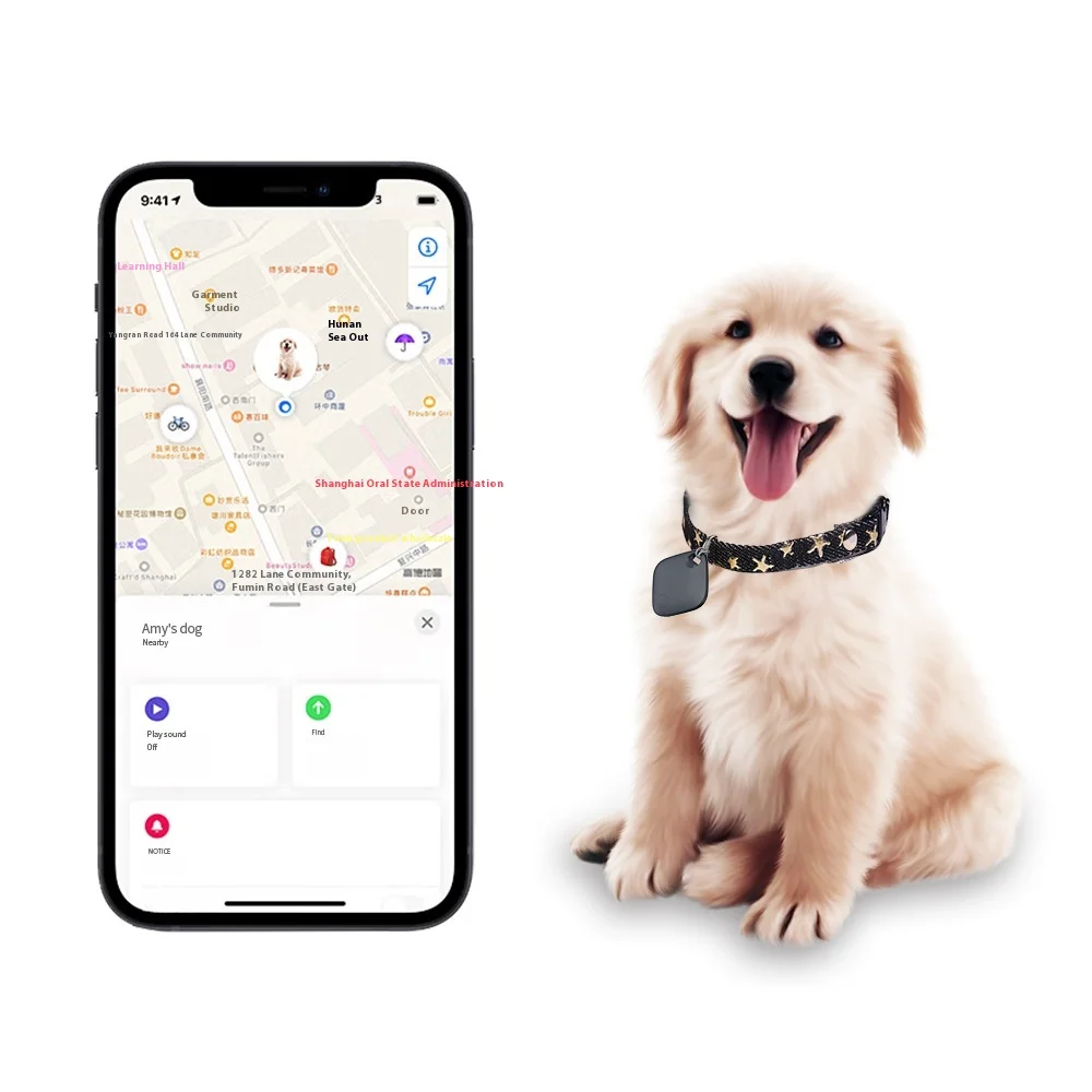Smart Global GPS Tracker Durable Plastic Air Tag Locator for Vehicles Children and Pets Bluetooth Beacon Keychain by Maker