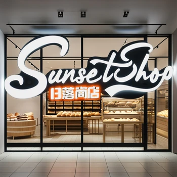 Outdoor Business Custom 3D Logo Signboard Lighted Backlit Led letters Led