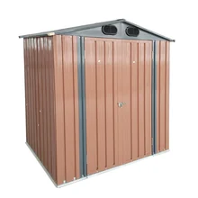Metal Storage Shed with Large Window & Double Doors 8x6x7.5 FT Outdoor Storage Shed