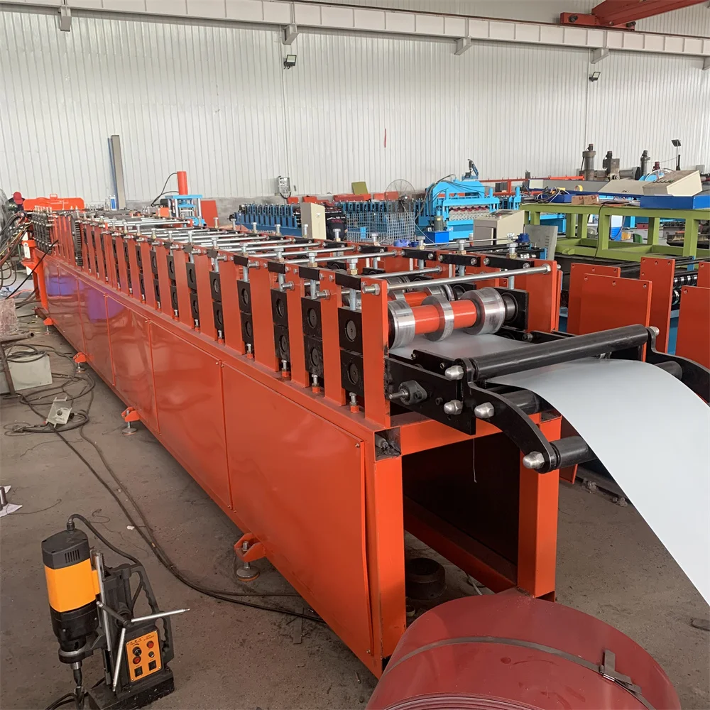 Aluminium Square Roof Gutter Downspout Elbow Machine Rain Steel Downspout Roll Forming Machine