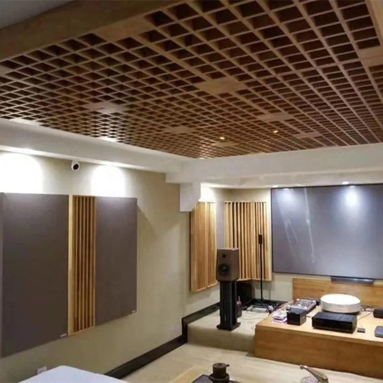 Home Theater Sound Diffusers Ceiling Acoustic Panel Audio Room Wooden Acoustical Diffuser Panel Sound Diffuser Panel for Studio