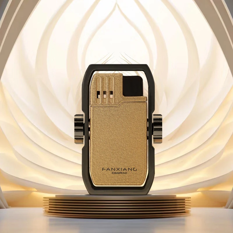 FanXiang Adjust Flame with Punch Cigar Cigarette Lighter Strong Windproof Single Fires Torch Lighter
