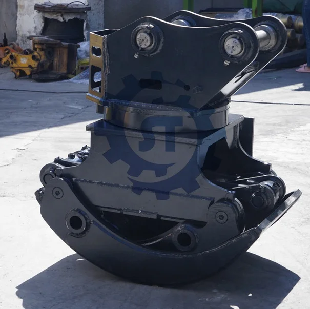 High Quality Excavator Front-end Tools Wood Grabber Hydraulic 360 Rotating Grab for 2-35ton Excavator