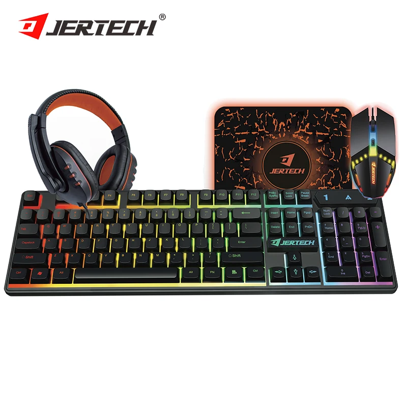 JERTECH CT4-01 Wired Gaming Keyboard Mouse Headset Combo