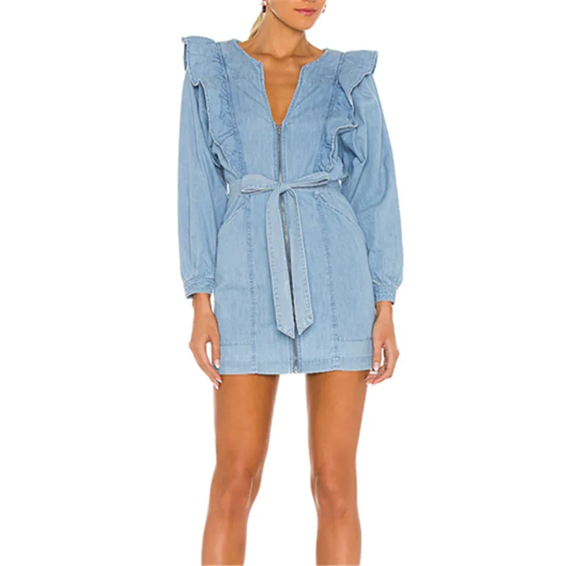 spring denim dress