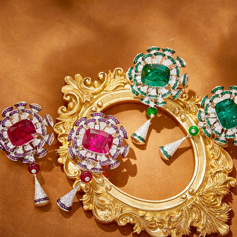 earrings for evening dress Personality Evening Dress Bride Wedding Stud Earrings CN39 main image 0