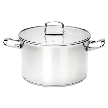 Wholesale home kitchen cookware induction stainless steel casserole soup pot with folding handle