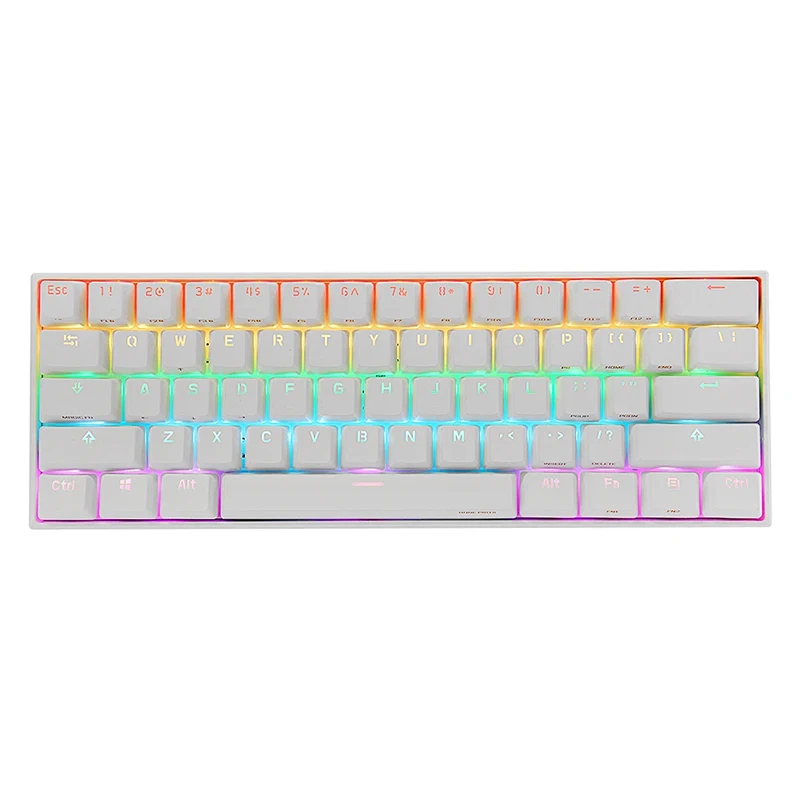 Anne Pro 2 60% Mechanical Keyboard Wired/Wireless Dual Mode Full RGB Double  Shot PBT - Red Switch 
