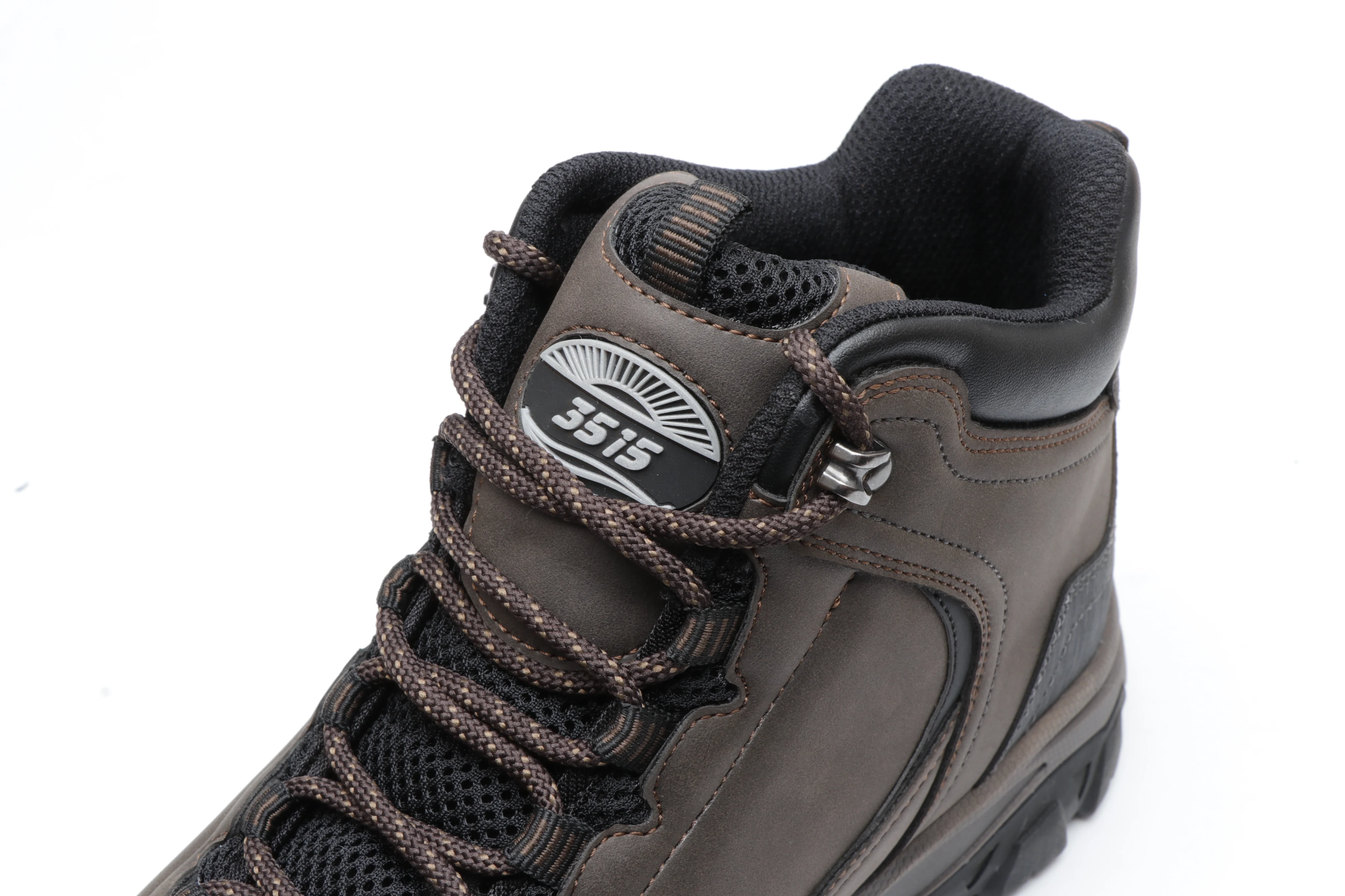 Waterproof Nubuck Leather Brand Name Grey Men Outdoor Travel Boots ...