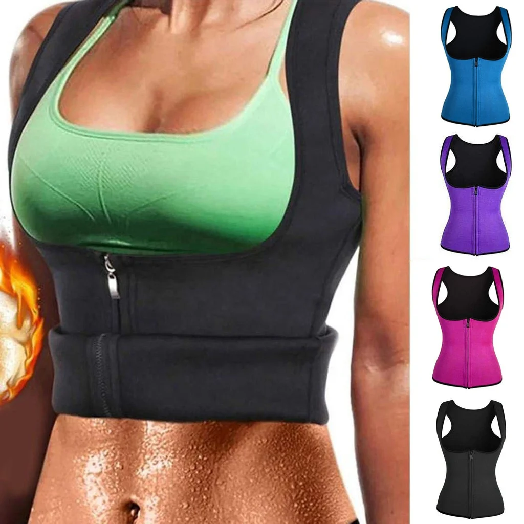 waist trainer vest with zipper plus size