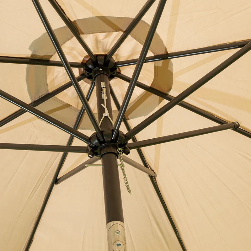 Linhai Fenghui Cheap Light and Easy to Carry Sun Center Pillar Umbrella Picnic Umbrella Outdoor Centrel Pole Umbrella with Turn