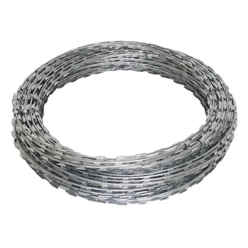 Cheap Different Types 10 Gauge 12 Gauge Stainless Steel Barbed Wire Steel and Stainless Steel Wire with PVC Coating Finish