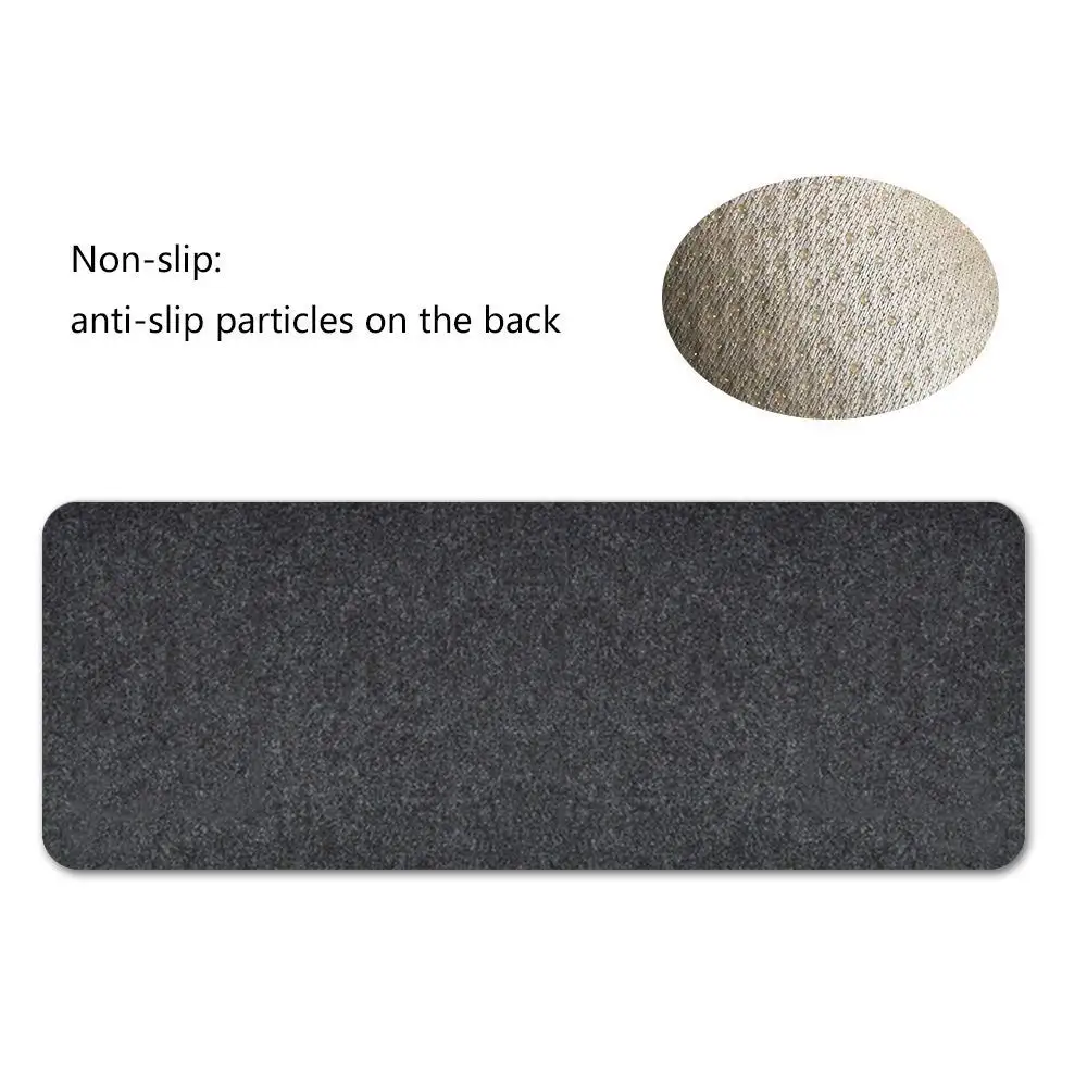 Extended Big Keyboard Mat Soft Felt Mouse Pad for Office and Home