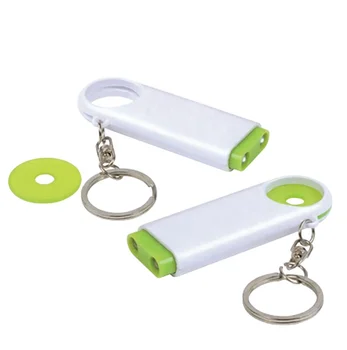 Mini 2 LED light keychain flashlight with token