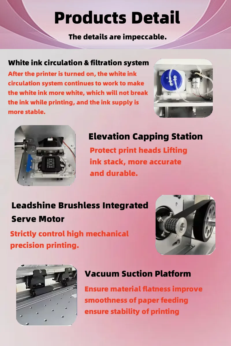 New Small Business T-shirt DTF Pet Film Transfers Designs Ready to Press Machine 13-inch A3 DTF Printer XP600 Any Textile 1 Year details