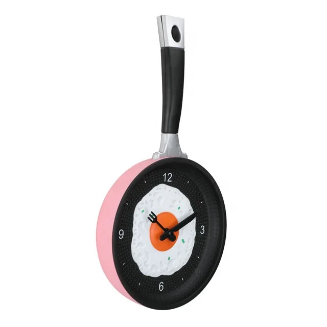 Забавные кухонные настенные часы с жареным яйцом, украшение для дома