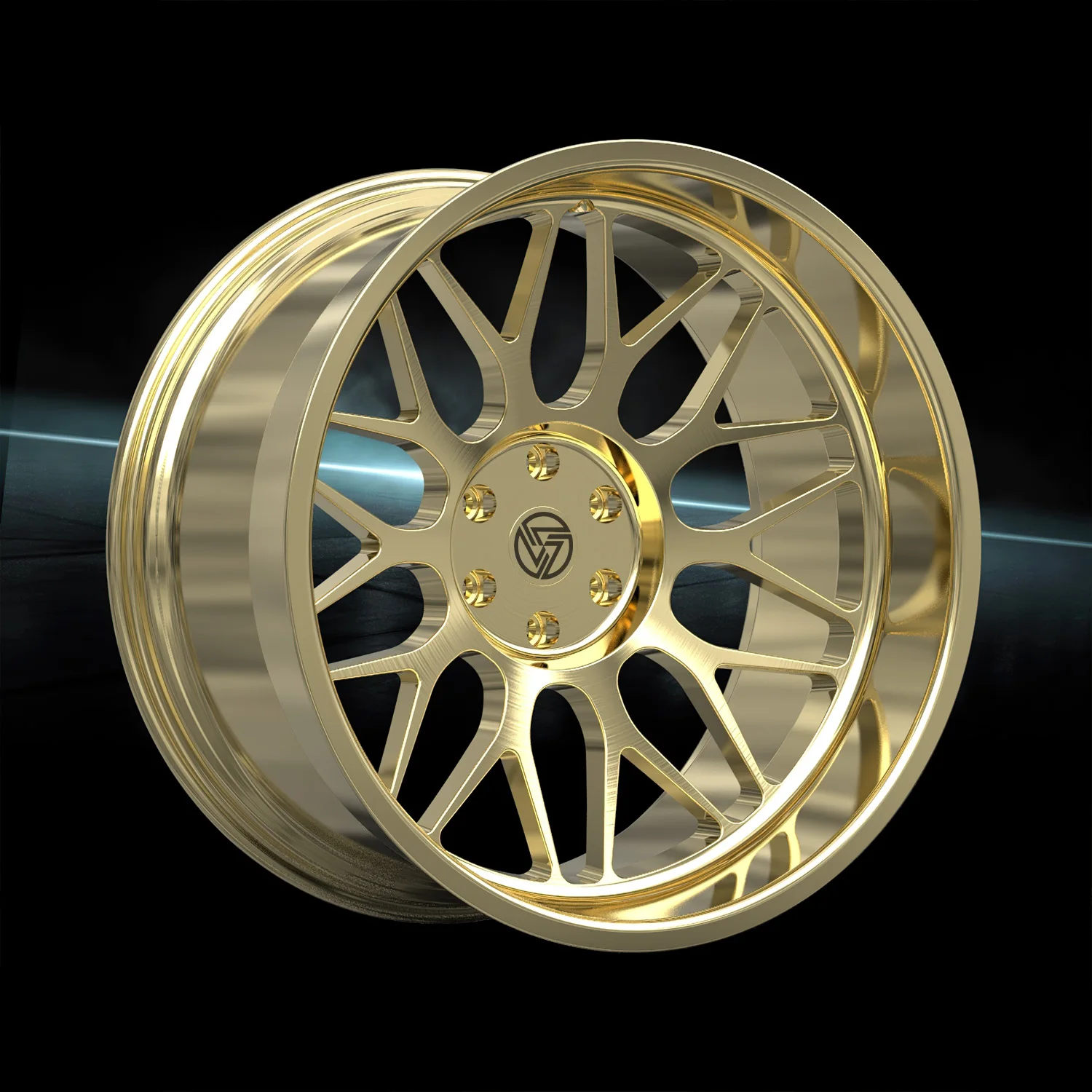 XL Luxury Deep Concave 6x135 Passenger Car Rims Customized Gloss Gold and Sliver Forged Wheel for Off-road and Pickup - Image 6