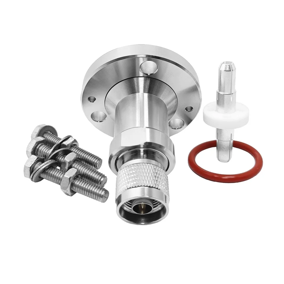 Factory Price IF45 EIA Adapters 7/8 EIA Flange to N Type Male Macho Plug Adaptor Rf Coaxial Brass Copper EIA Connectors in Stock