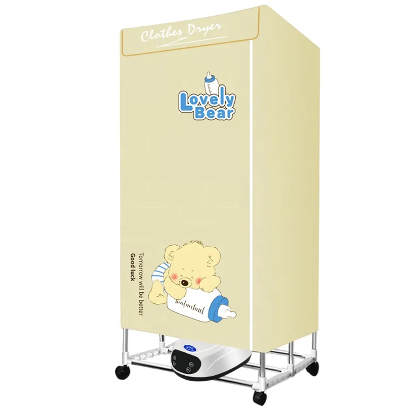 Двухслойная сушилка для одежды, портативная бытовая электрическая сушилка из нержавеющей стали с подвижной вешалкой для полотенец, 15 кг