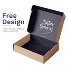 Eco Friendly Custom Logo Printed Black Mailer Box, Durable Clothing / Gift / Shoes Paper Packaging Cardboard Shipping Boxes