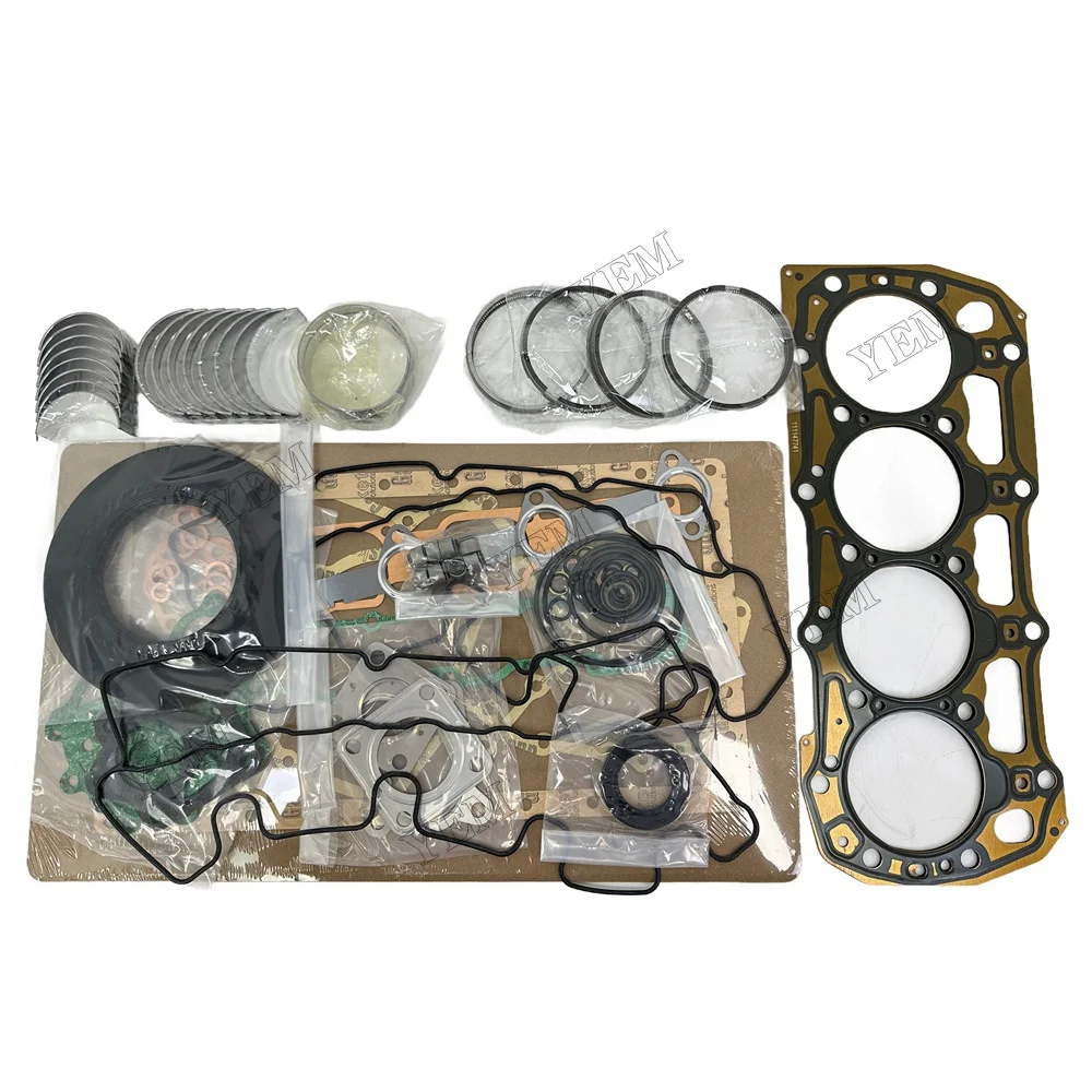 404D-22T 104-22 404C 2.2L 404C-22 Overhaul Re-Ring Kit Fits for Perkins Engine for Takeuchi TW50 Comp Wheel Loader