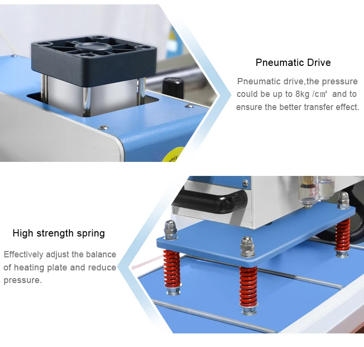 Wholesale Price Semi-automatic T-shirt Sublimation Double-station Heat Press Machine