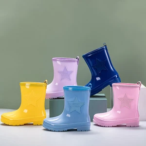 Star Design Toddler Water Shoes for Children Wholesale EVA Kids Footwear Cheap Fashion New Styles Designer Girls Rain Boots Boys