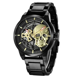 New Watch Men's Mechanical Watch Automatic Fashion Skeleton Double-sided Hollow Waterproof Wrist Watch