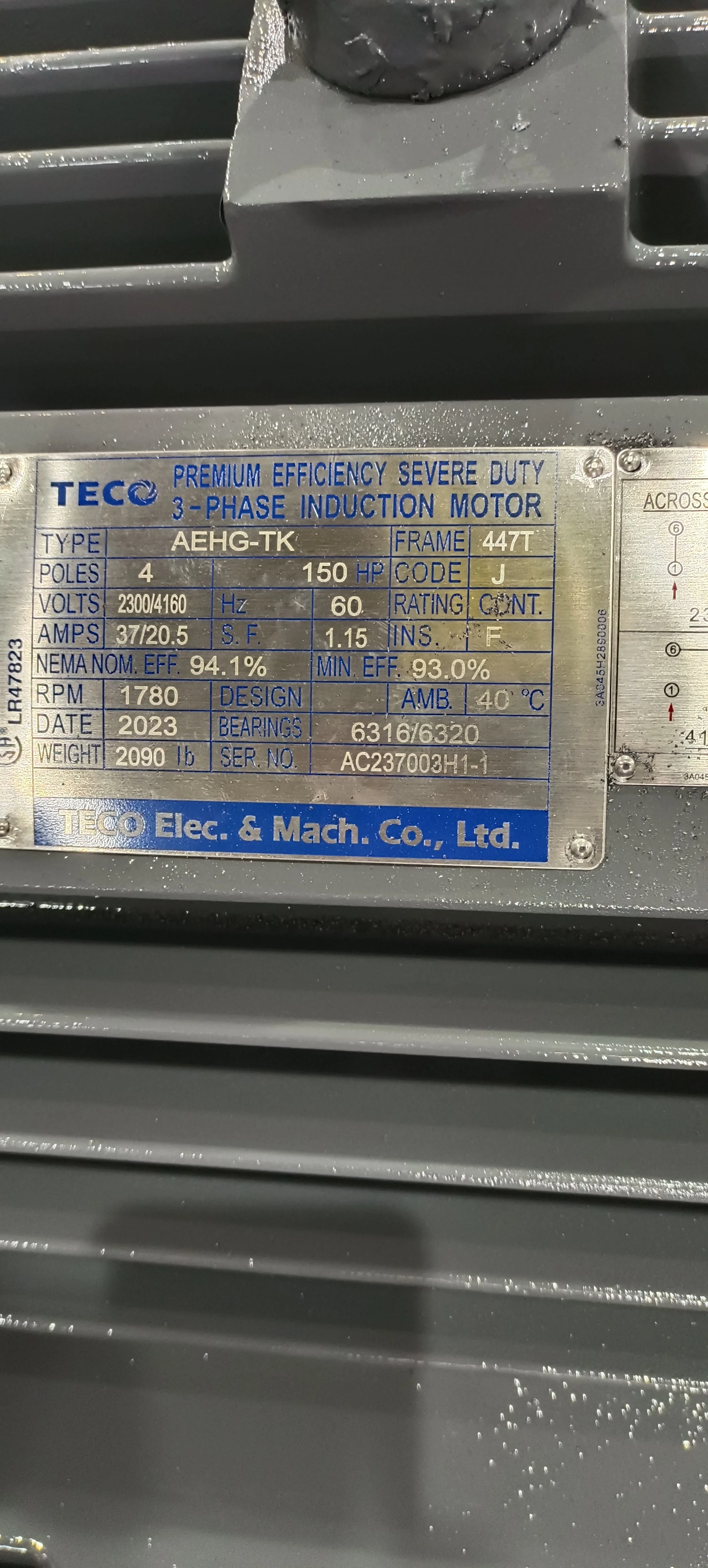 SEMC WEG ABB TECO siemens Regal Rexnord Vem Marathon Leeson Three Phase Induction Motor Electric Motor 100hp 150hp 200hp 250hp 3